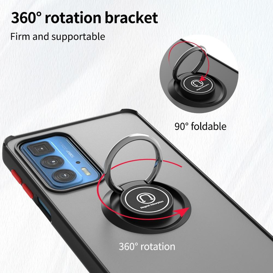 Stoßfeste Ring Handyhülle für Motorola Edge 20 30 40 Neo 50 Ultra 60 Fusion E22 E20 Pro S30 mit Ringhalter Schutzhülle - Bild 3