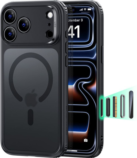 ESR Classic Hybrid MagSafe-Hülle für Apple iPhone 18 Pro Max und iPhone 17 Pro Max, Schwarz - Bild 1