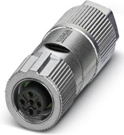 Phoenix Contact 1413992 Sensor-Aktor-Steckverbinder Buchse gerade 5-polig silber - Bild 1