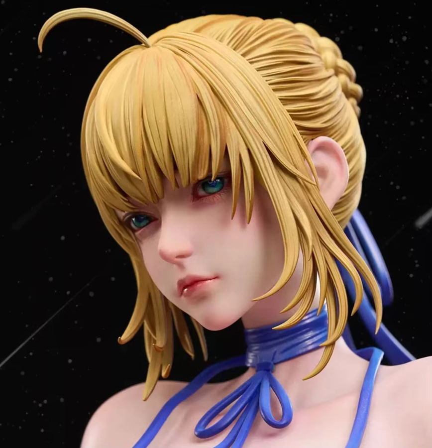 Bandai Fate/stay night Saber Artoria Pendragon, Actionfigur, Badeanzug-Version - Bild 3