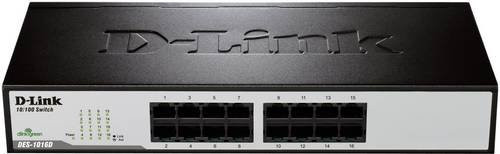 D-Link DES-1016D Netzwerk Switch mit 16 Ports 100 Mbit/s in Schwarz - Bild 2
