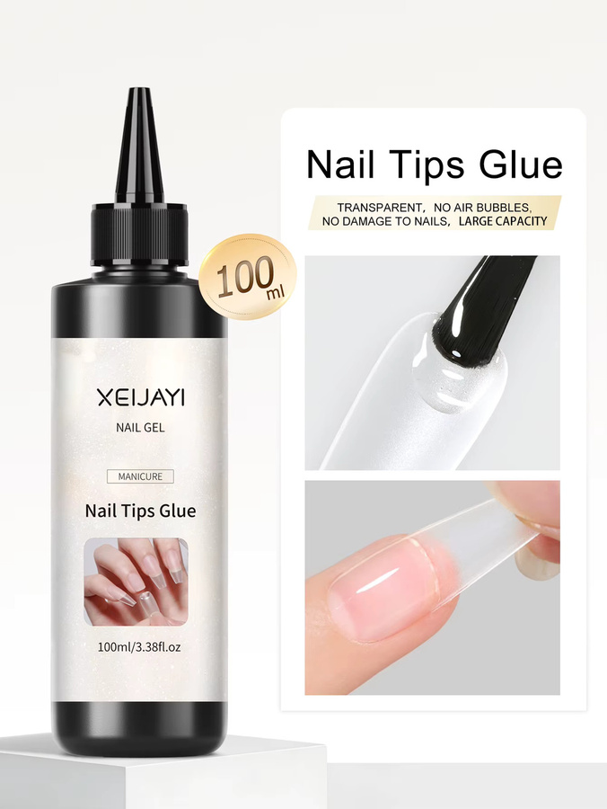 XEIJAYI Nagelgel für Acrylnägel, 100 ml, Transparent, Glänzend, Damen - Bild 2