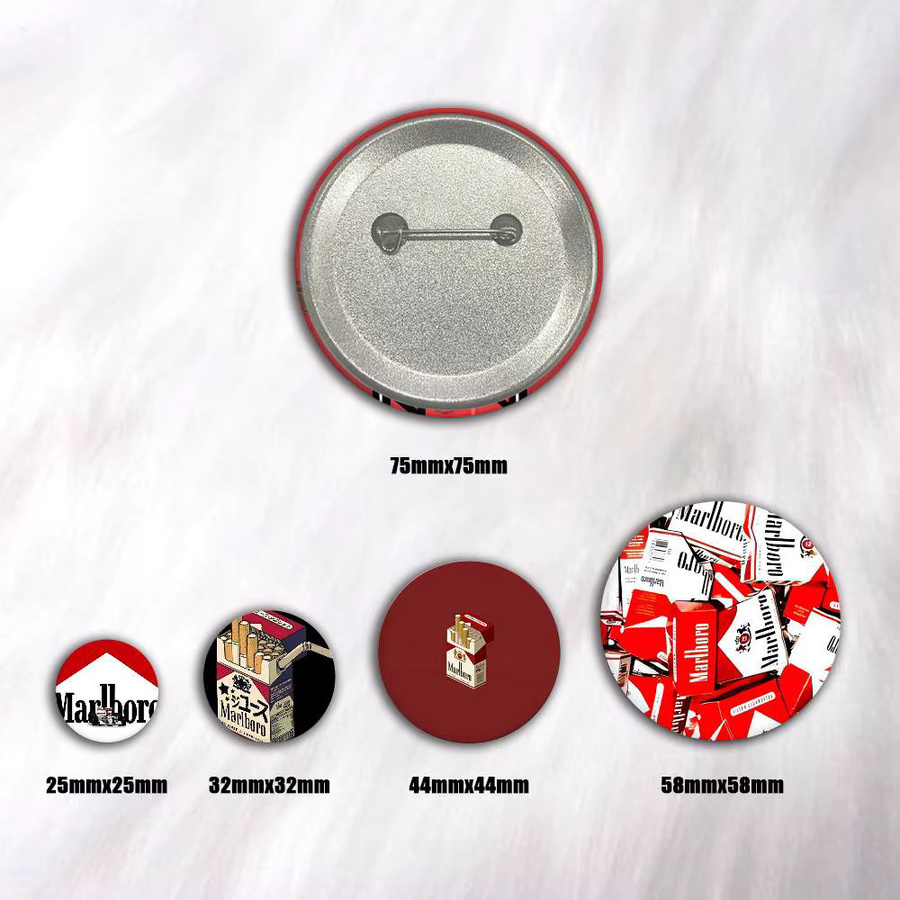 Brosche Cartoon Runde, 75x75 mm, 25x25 mm - Bild 2
