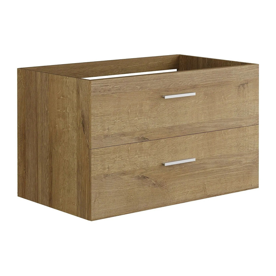 Waschbeckenunterschrank Vente-unique Kayla in Naturfarben Hell Beige und Braun, Breite: 80 cm - Bild 2