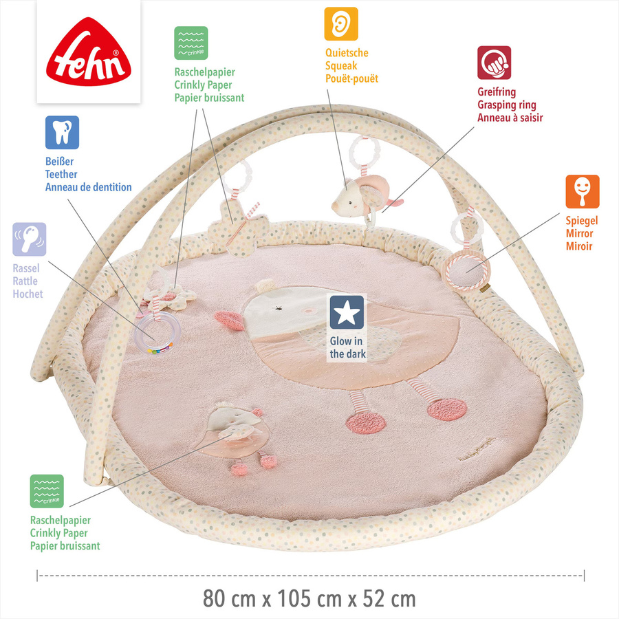 Fehn Spielbogen mit 3-D-Activity-Decke Vogel, ab 0 Jahre - Bild 2