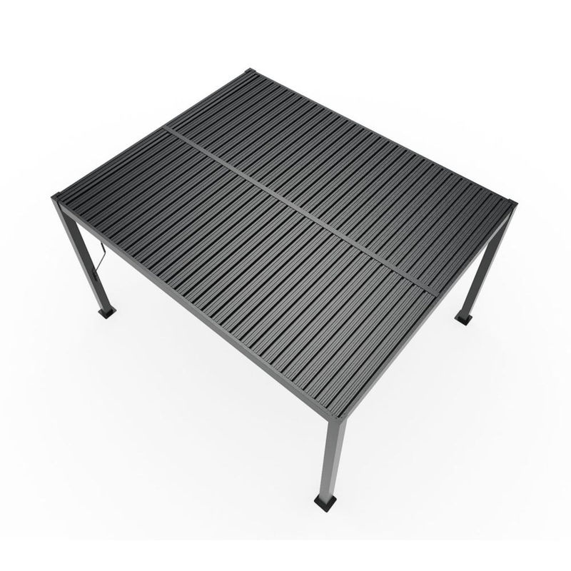 Sojag Pergola Milo 1012 Schwarz aus Stahl mit modernem Design B/T/H: 365,5 x 297,5 x 224,6 cm - Bild 3