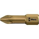 Wera Schraubendreher Bit Pozidriv PZD 1 in Gold, 10 Stück, 6,3 mm x 25 mm - Bild 2