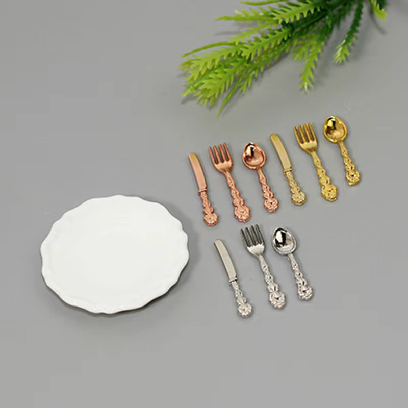 DIAPER&CORED Puppenhaus Miniaturen Geschirr, 16-teiliges Set - Bild 2