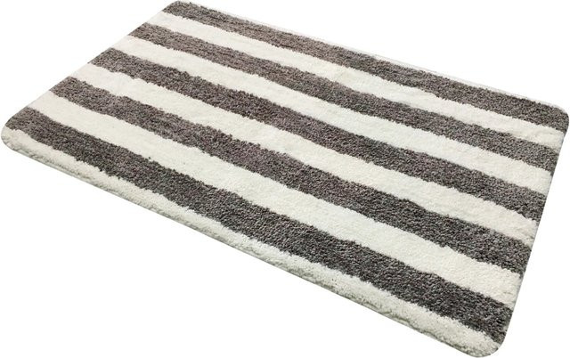 Badematte Seauville von MSV aus Mikrofaser in Grau, Breite: 80 cm, Tiefe: 50 cm - Bild 1