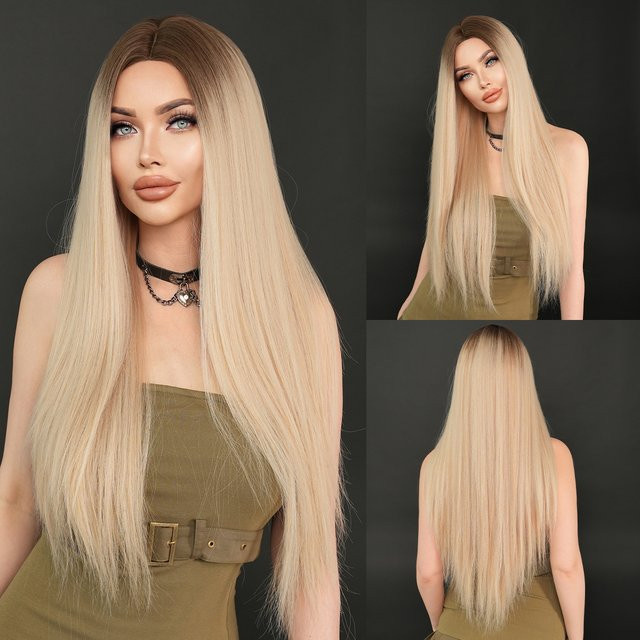 Namm Perücke, lange blonde synthetische Haarperücke für Damen - Bild 1