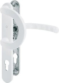HOPPE PT-Wechselgarnitur RR,ov.,PZ,VK8,E92,Luxemb. 513G/3357N/1500 F9016,TS 67-72 in Weiß aus Aluminium - Bild 1