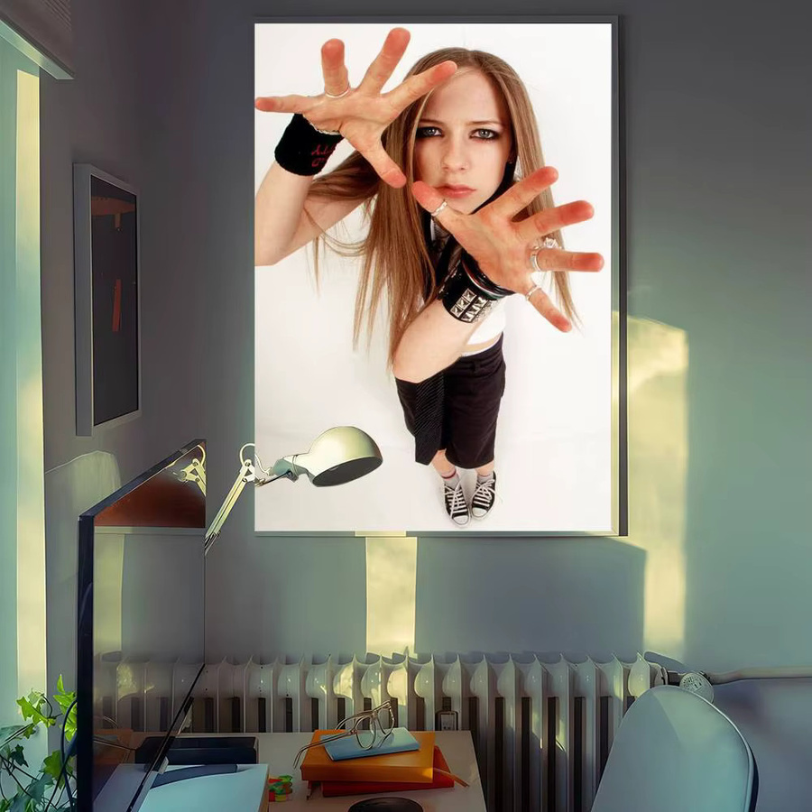 Retro Avril Lavigne Film Aufkleber aus Kraftpapier für dein Zimmer oder Café, Multicolor - Bild 3