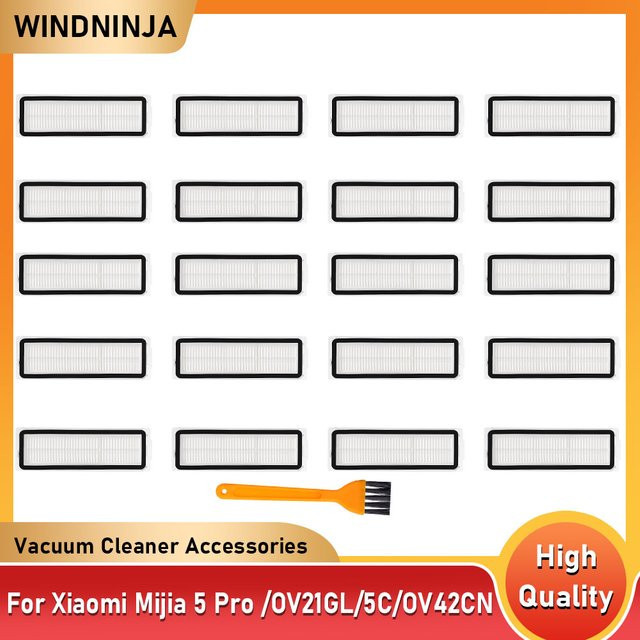 WINDNINJA Hepa-Filter in Weiß für Xiaomi X20 Pro D102GL, X20 Max D109GL, Mijia 5 PRO, OV21CN und M30 D102 Staubsauger Ersatzteile - Bild 1
