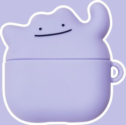 Ditto Silikon-Kopfhörerhülle für Apple AirPods 1 2 3 4 Pro Pro 2 Pro 3 in Lila - Bild 1