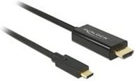 Delock USB-C auf HDMI Adapterkabel 4K Schwarz 1 m - Bild 1