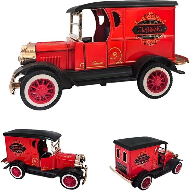 Linyi toy car, Klassisch T-förmig Retro Vintage Altes Auto, Modell Spielzeug, 1:32, Metall, ab 4 Jahren - Bild 1