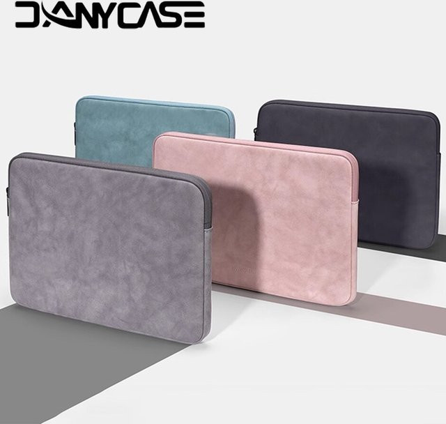 DANYCASE Laptop-Schutzhülle in Grau für Macbook Air Pro sowie Lenovo Asus HP Dell Notebooks von 11 bis 15,6 Zoll - Bild 1