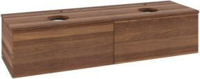 V&B Waschtischunterschrank Antao mit Frontstruktur und Beleuchtung in Weiß, B: 160 cm, T: 50 cm - Bild 1