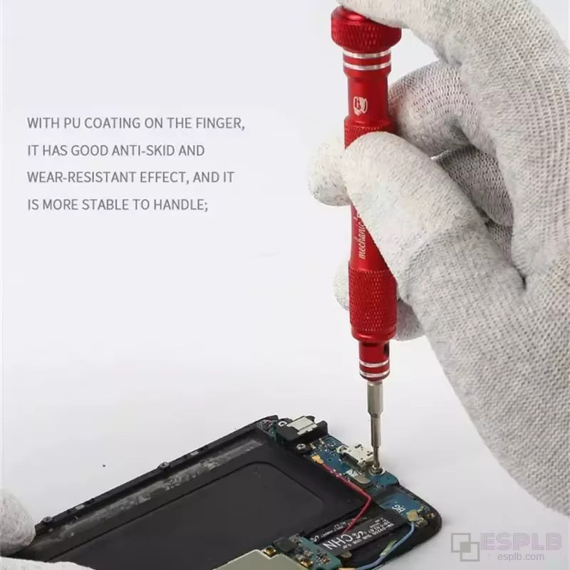 MECHANIC AS02 Anti-Statische Carbon Faser Handschuhe mit PU-Beschichtung für die Reparatur von Elektronik und Handys in Größe M/L - Bild 2