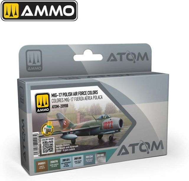 AMMO by MIG Jimenez ATOM - MIG-17 Polish Air Force Colors Set, Fahrzeuge - Bild 1
