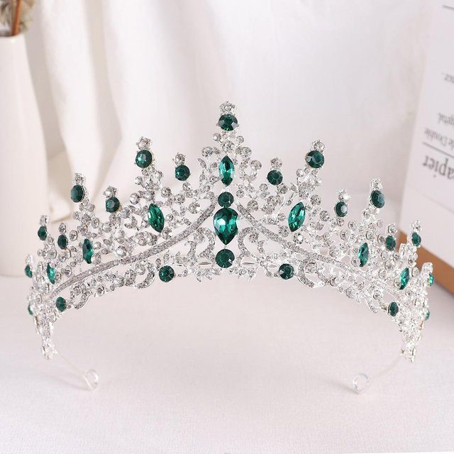 Wucifang Jewelry Brautkrone, barock, Strass, Damen, grau - Bild 1