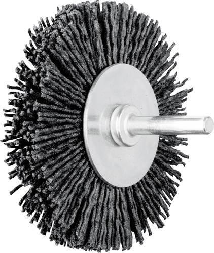 PFERD Rundbürste ungezopft RBU Ø 80 x 15 mm, Schaft-Ø 6 mm, Keramik-Filament 1,10 mm, Korn 120, Grau, 10 Stück - Bild 1