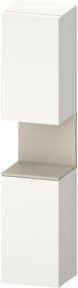 Duravit Hochschrank Qatego in Weiß Matt mit LED-Beleuchtung und Glastüren, B/T/H: 40 x 36 x 176 cm - Bild 1