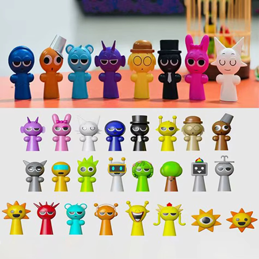 Bandai Sprunki Mini-Sprunki Blind Box, Actionfiguren-Set, 24-teiliges Set - Bild 3