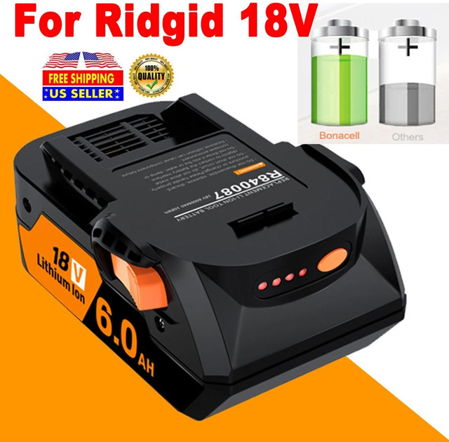 RIDGID 18V Li-Ionen-Akku 6000mAh in Schwarz für R840087 R840083 AC840085 Serie - Bild 1