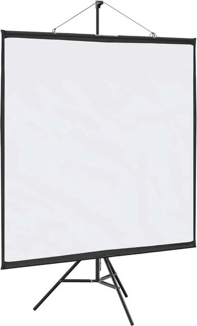 vidaXL Projektionsleinwand mit Stativ 67 Zoll in Weiß und Schwarz mit 1:1 Seitenverhältnis - Bild 1