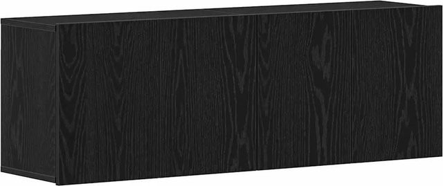 vidaXL TV-Schränke Set aus Holzwerkstoff in Schwarzer Eiche, 2 Stück, B/T/H: 120 x 30 x 41 cm - Bild 1