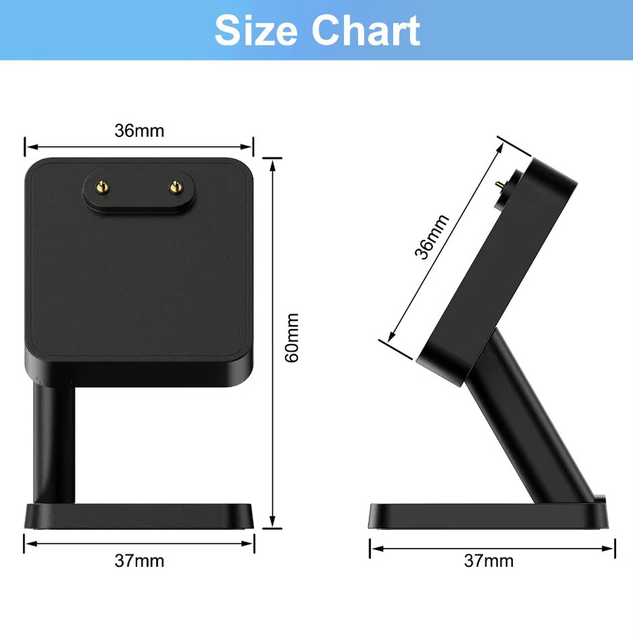 VIKEFON Magnetisches USB-Ladekabel und Desktop-Ständer für Huawei Watch Fit 3, Mini und Huawei Band 8, 7, 6/6pro in Schwarz - Bild 6
