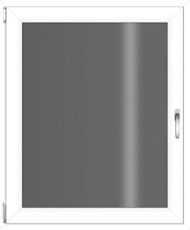 RORO Kunststoff-Fenster KOMFORT B70 in Weiss mit Klarglas, Breite: 90 cm, Höhe: 110 cm - Bild 1