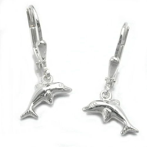 SIGO Ohrringe Brisur Delfin, Silber 925, Kinder - Bild 1