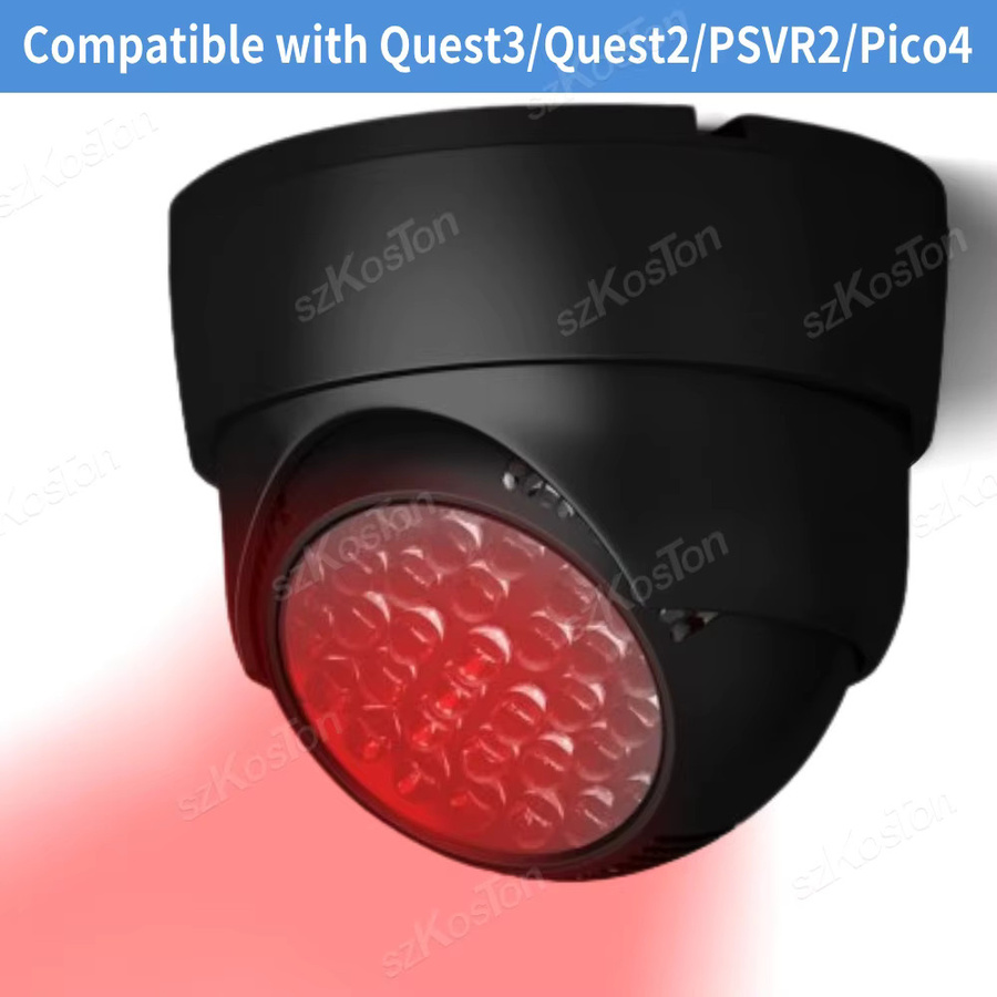 SZKOSTON VR-IR-Beleuchtung für Meta Quest 3S, Meta Quest 3, PSVR2 und Oculus Quest 2 in Schwarz zur Verbesserung der Handverfolgung und Reduzierung von Drift - Bild 5