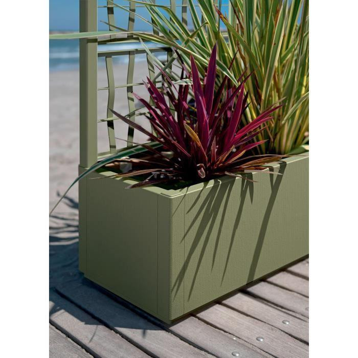 STEFANPLAST Ethica rechteckiger Blumenkasten grün B/T/H: 80 x 43 x 35 cm - Bild 2