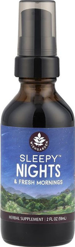 WishGarden Herbs Sleepy Nights & Fresh Morning Kräutermischung in der braunen Glasflasche, 59 ml - Bild 1