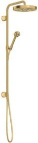 Hansgrohe Axor One UP-Showerpipe Fertigmontageset mit Regendusche und Handbrause in Goldoptik - Bild 1