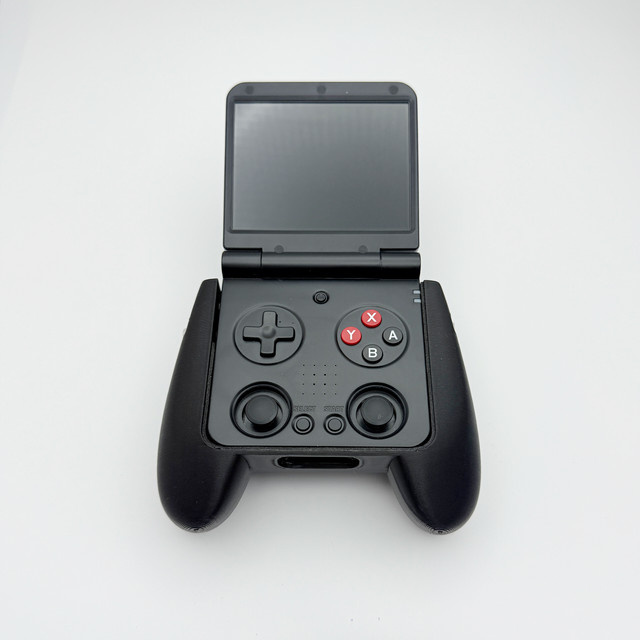 Ergonomischer 3D-gedruckter Haltegriff für Miyoo Flip Retro-Controller in Schwarz oder Weiß - Bild 1
