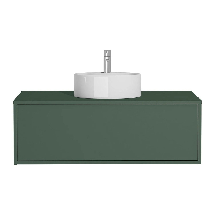 Vente-unique Einzelwaschtisch Teana in Grün matt, Breite: 94 cm - Bild 2