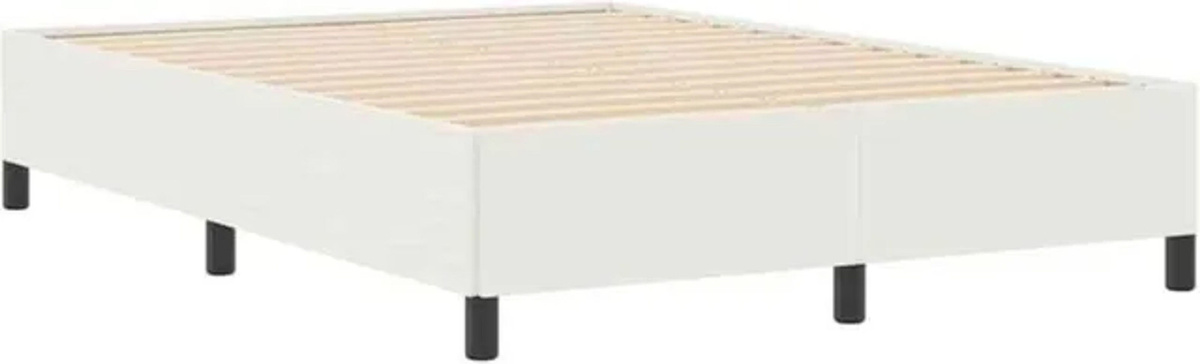 vidaXL Boxspringbett aus Massivholz in Beige mit Cordstoff, B/T/H: 140 x 190 cm - Bild 1