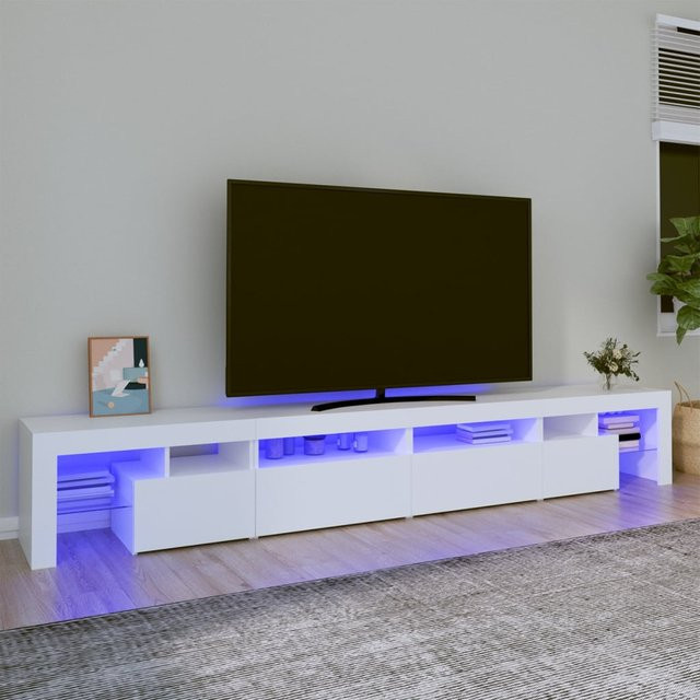 Vidaxl TV-Schrank mit LED-Beleuchtung in Weiß, B/H/T: 260 x 36,5 x 40 cm - Bild 1