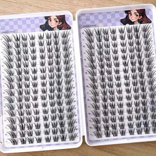 Künstliche Wimpern, Black, 10/32 Reihen, Unisex - Bild 1