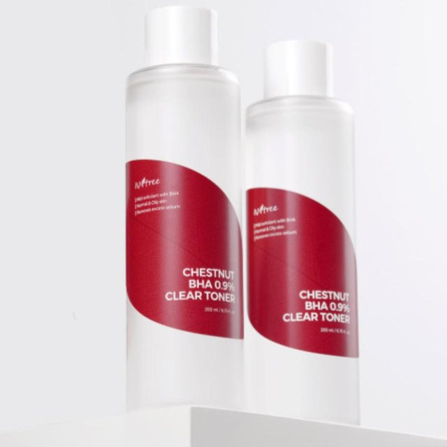Isntree Kastanien BHA 0,9% Klärendes Gesichtswasser, 200 ml, 2 Stück - Bild 1