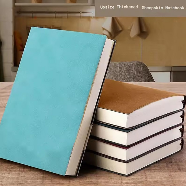 Liniertes A5 Business Notizbuch aus PU-Leder in Braun für Studenten und Erwachsene - Bild 1