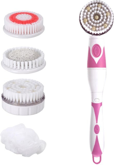 Koogeelife Elektrische Badebürste, 4-in-1 Körperreinigungsbürste, Rosa, Unisex - Bild 1
