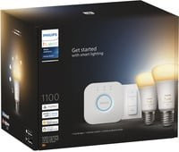Philips White Ambiance Starter-Set mit E27 A60 LED-Lampen Doppelpack und Dimmschalter - Bild 1