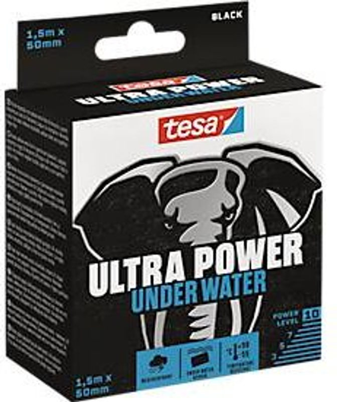 tesa Montageband Ultra Power Under Water, schwarz, Breite: 50 mm, Länge: 1,5 m - Bild 4