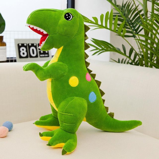 Yiran toy Dinosaurierpuppe Plüschtier, Tyrannosaurus, Grün, ab 6 Jahren - Bild 1