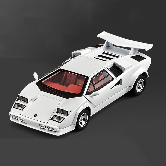 Linyi toy car Countach Lp5000S Sportwagen Modell, 1:32, Metall, mit Licht und Sound, ab 14 Jahre - Bild 1
